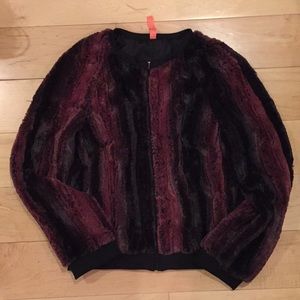 Faux fur light jacket size M